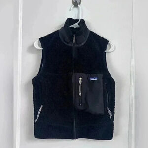 Vintage Y2K 2000s Patagonia Black Retro Fleece Jacket RARE